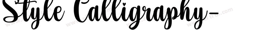 Style Calligraphy字体转换 Style Calligraphy字体转换